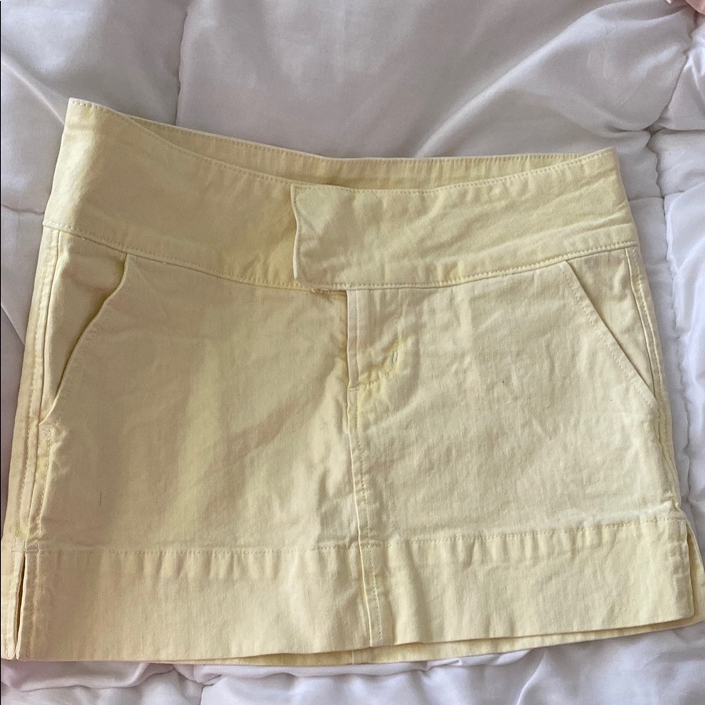 Yellow Mini Skirt